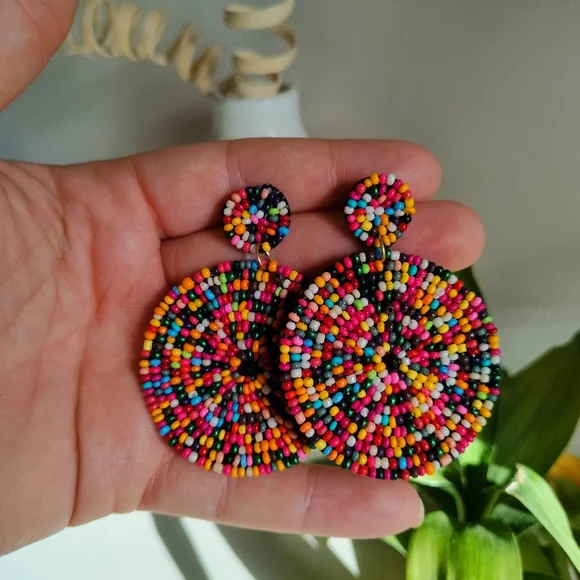 Boho Beaded Earrings - Picture 5 of 15
